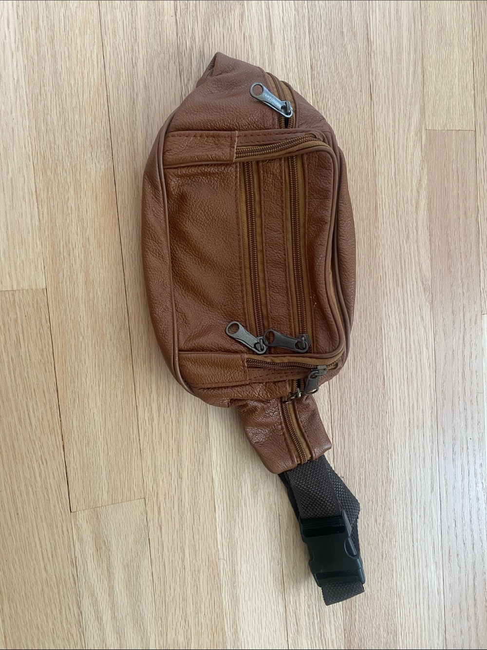 Brown Leather Waist Bag - Classic Hands-Free Carry